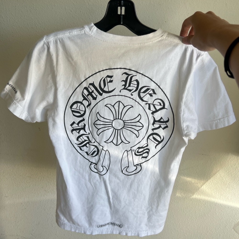 Chrome Hearts Horse Shoe Logo Pocket T-Shirt White